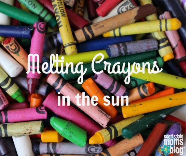 melting crayons