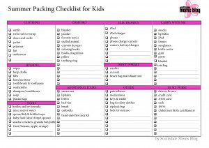 Summer Packing - Baby and Toddler FINAL