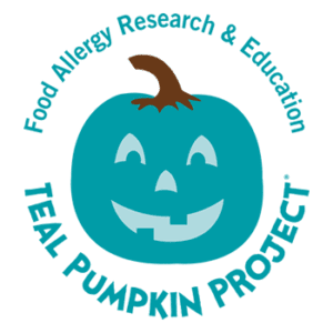 The TEAL PUMPKIN PROJECT® and the Teal Pumpkin Project® logo are registered trademarks of Food Allergy Research & Education (FARE).
