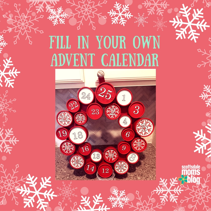 fill in your own advent calendar